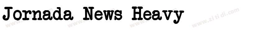 Jornada News Heavy字体转换